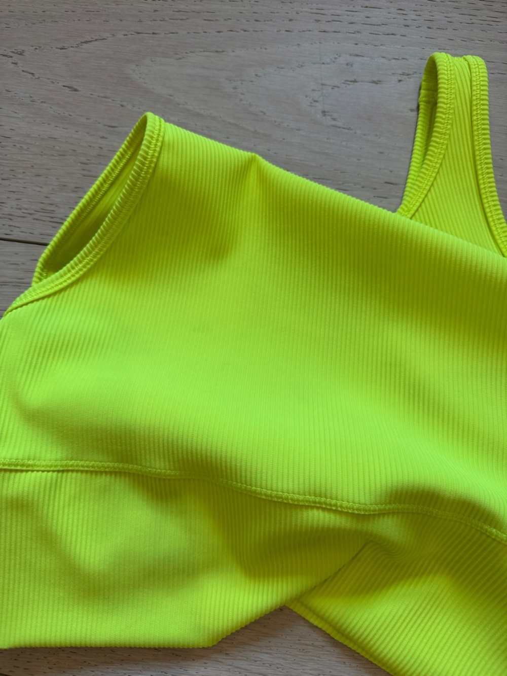 Lululemon Power Pivot Ribbed Tank in Highlight Yellow Size 8 - Picture 10 of 11